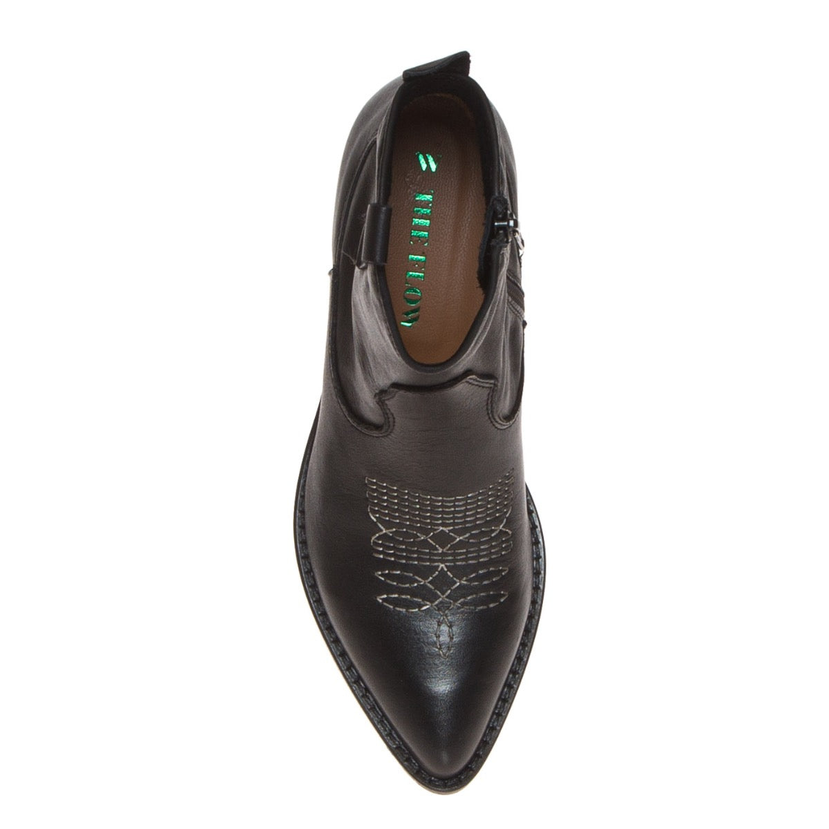 the-flow-m305-stivaletto-texano-pelle-nero