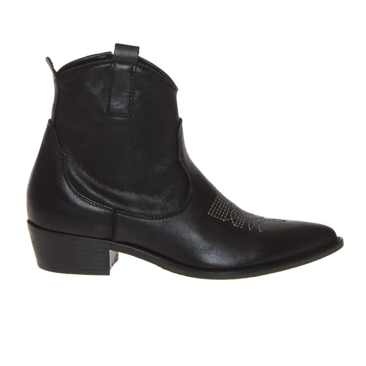 the-flow-m305-stivaletto-texano-pelle-nero